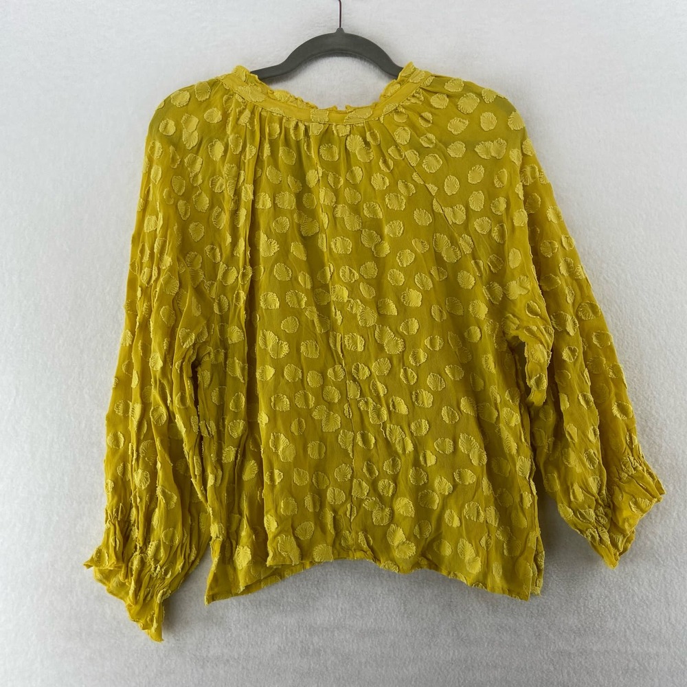Aratta Silent Journey polkadot blouse —Sunshine Yellow - Picture 3 of 6